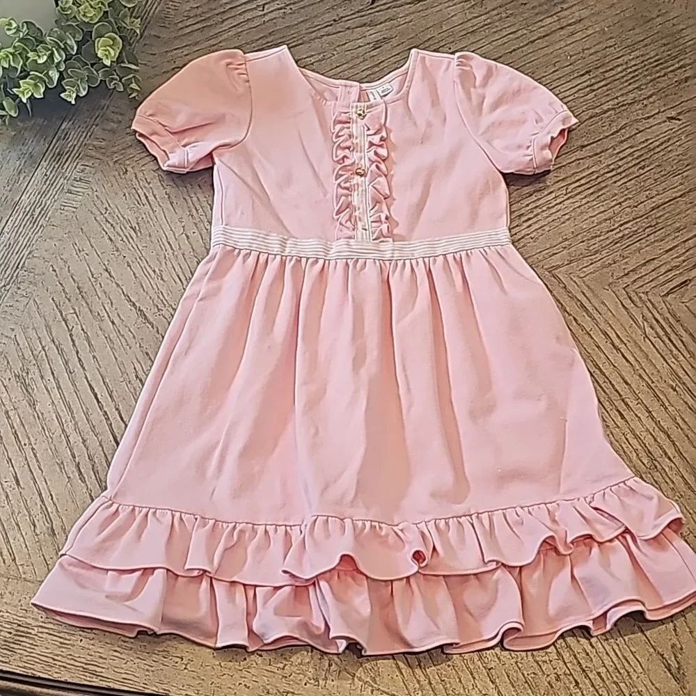 Janie and Jack light pink ruffle dress size 8
